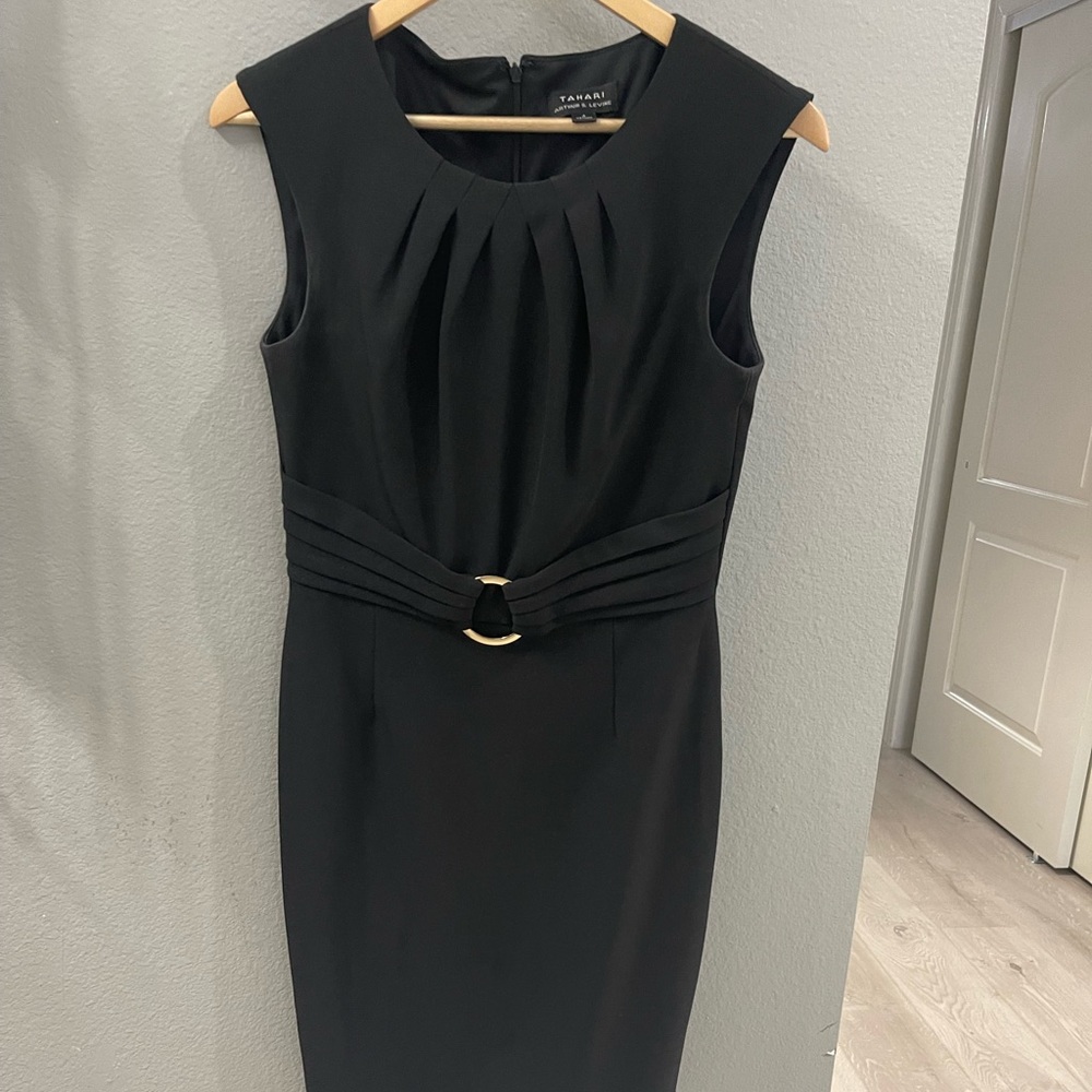 Tahari black dress